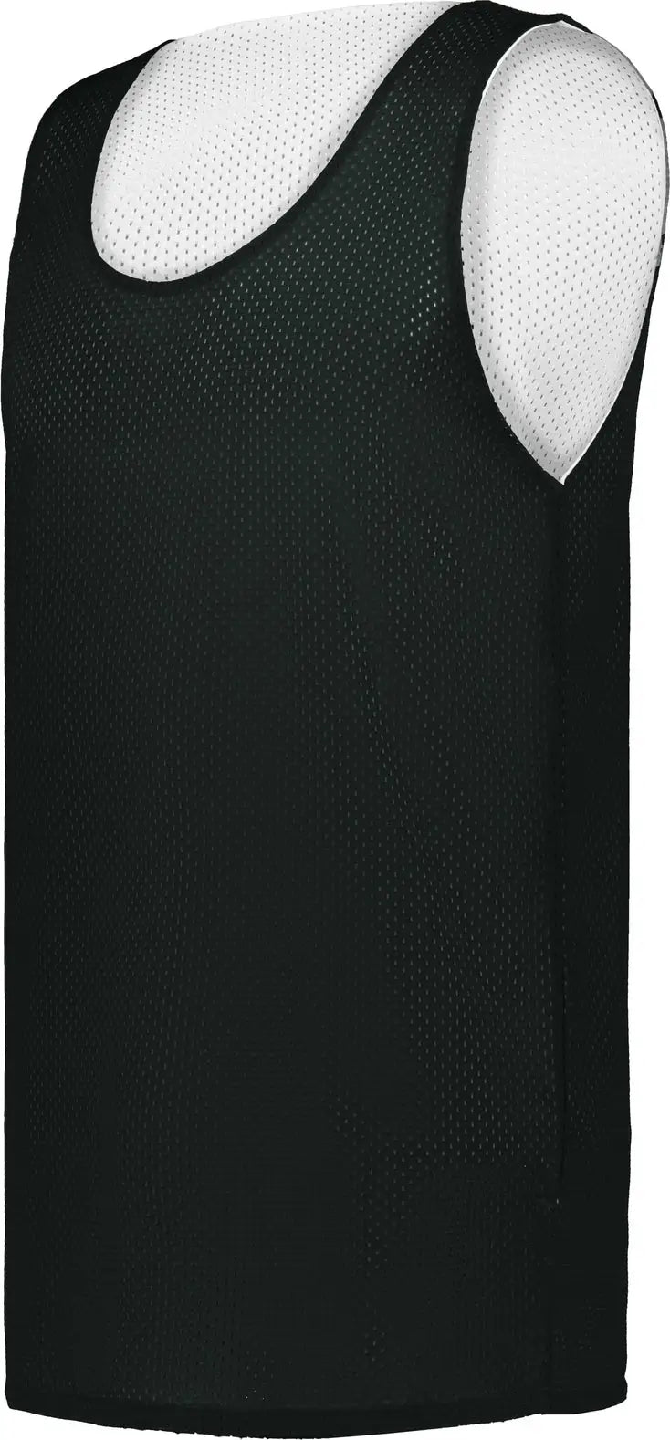 Badger Sport 852900b Mesh Reversible Jersey - Black White - Adult s