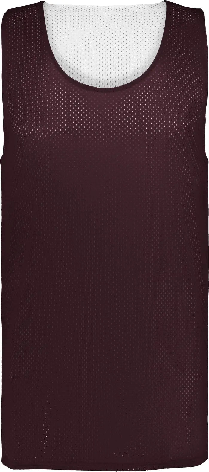 Badger Sport 8529b Mesh Reversible Jersey - Maroon White - Adult s