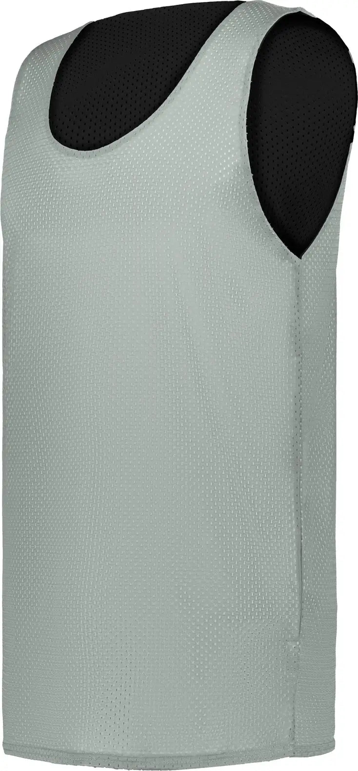 Badger Sport 8529b Mesh Reversible Jersey - Silver Black - Adult s