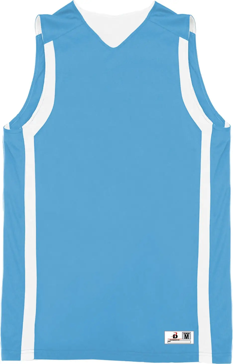 Badger Sport 8551 B-slam Reversible Tank - Columbia Blue White - Adult Xl