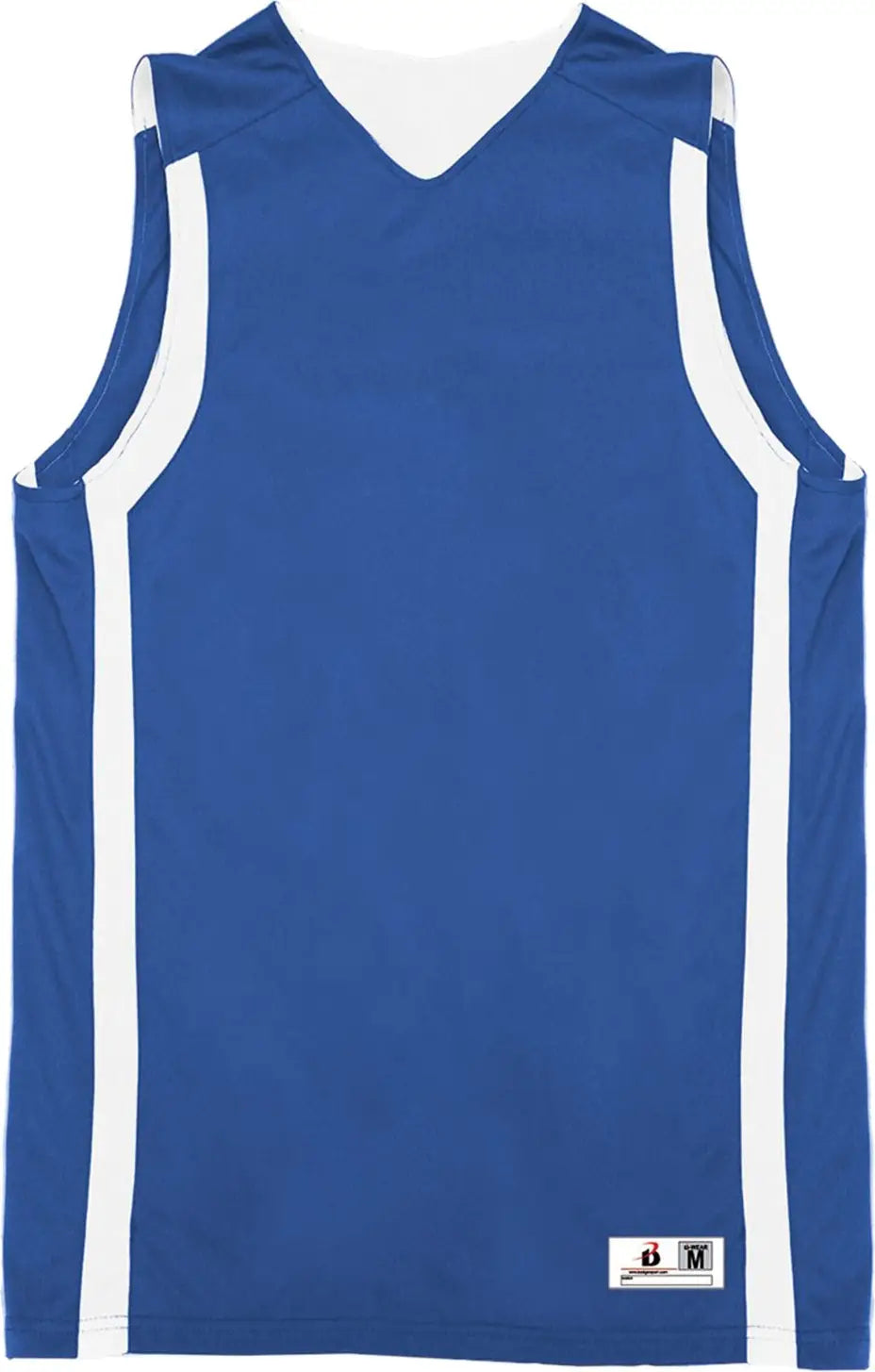 Badger Sport 855100 B-slam Rev. Tank - Royal White - Adult m