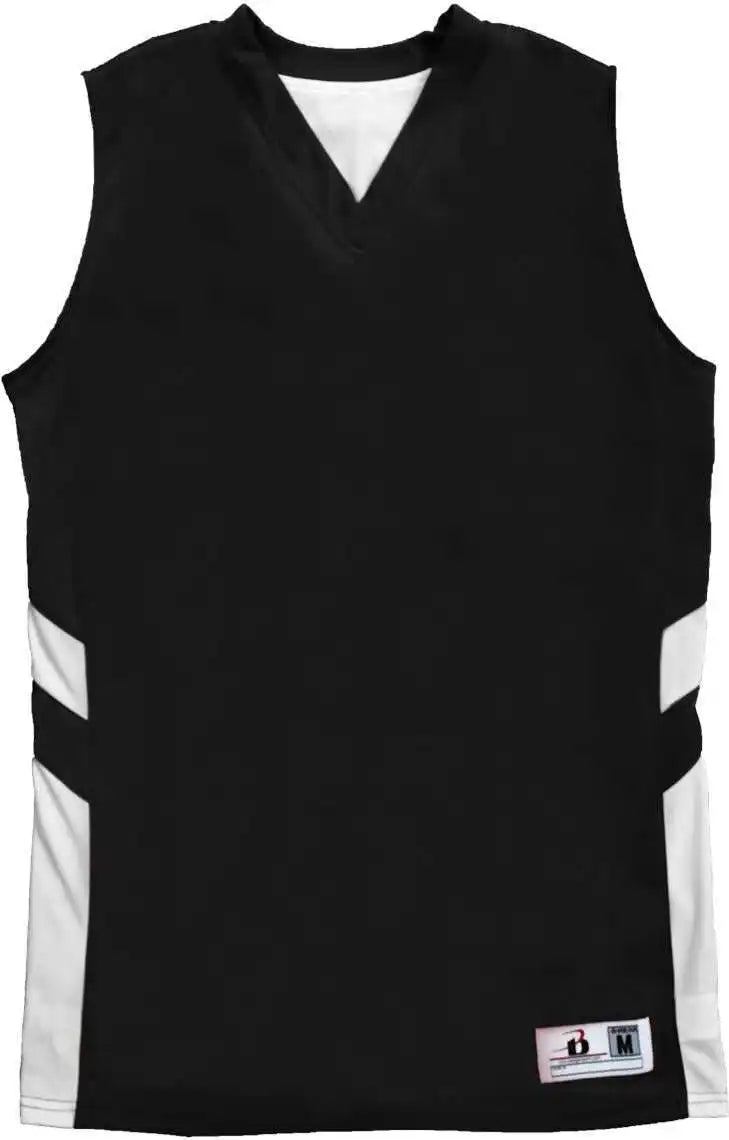 Badger Sport 8966 B-pivot Reversable Ladies Tank - Black White
