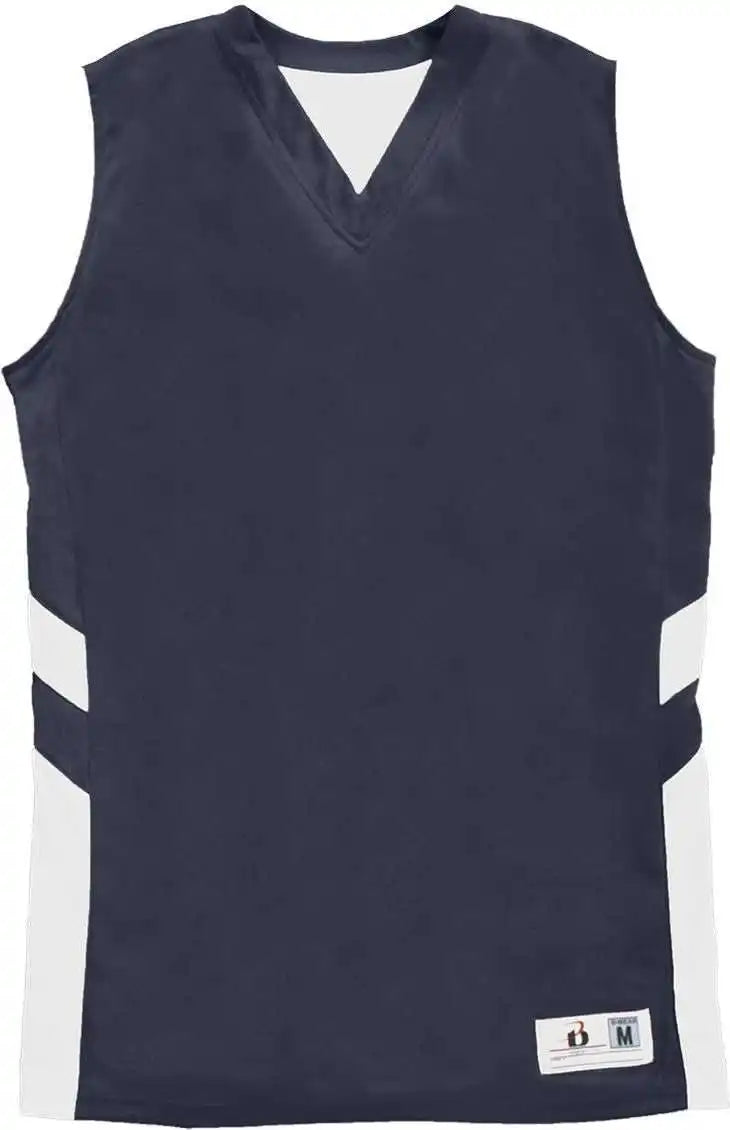 Badger Sport 8966 B-pivot Reversable Ladies Tank - Navy White