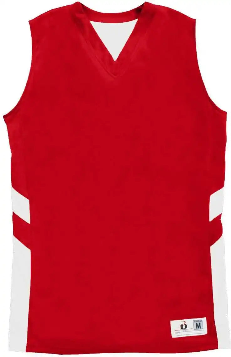 Badger Sport 8966 B-pivot Reversable Ladies Tank - Red White