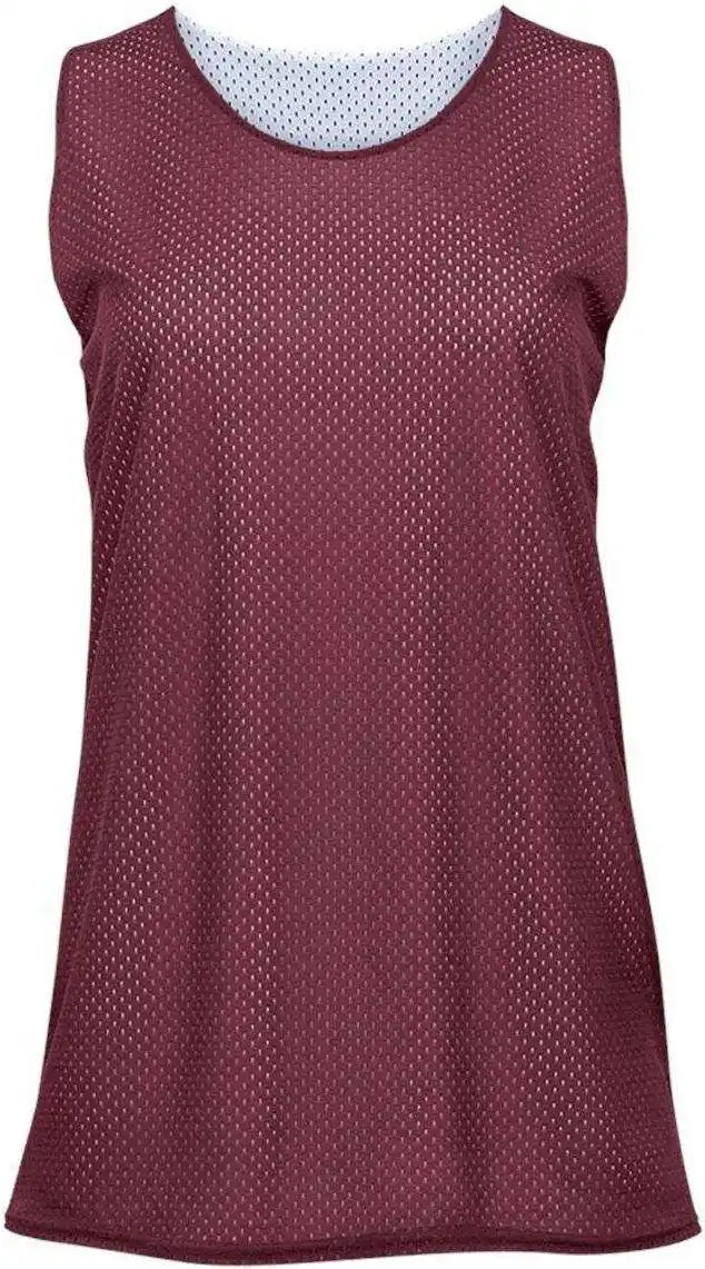 Badger Sport 8978 Ladies Reversible Tank - Cardinal White