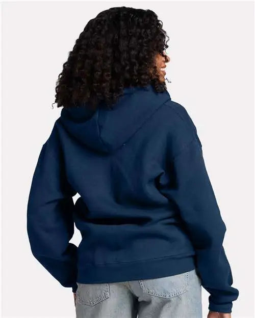 Jerzees Z12mr Rugged Full-zip Hooded Sweatshirt - Washed Navy