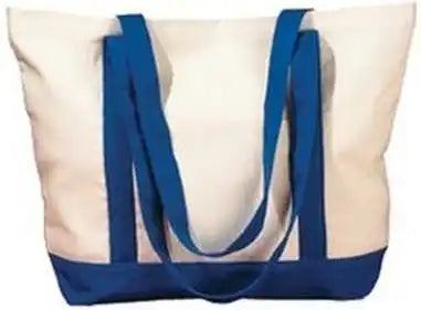 Bagedge Be004 Canvas Boat Tote - Natural Royal