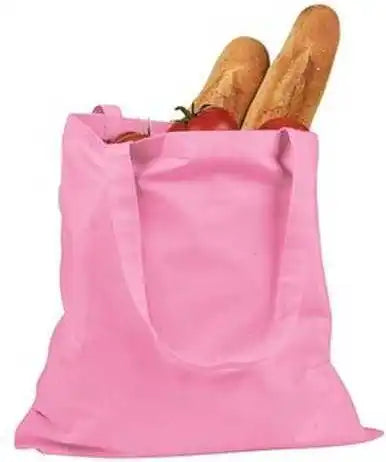 Bagedge Be007 6 Oz Canvas Promo Tote - Pink