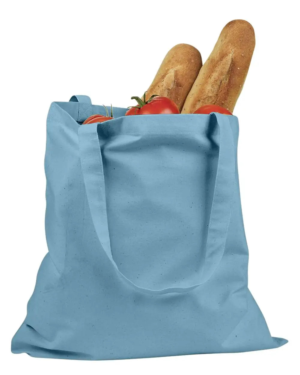 Bagedge Be007 Canvas Promo Tote - Sky Blue - Columbia / one Size Fits Most