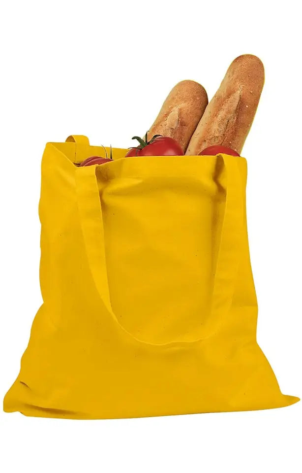 Bagedge Be007 Canvas Promo Tote - Yellow - one Size Fits Most