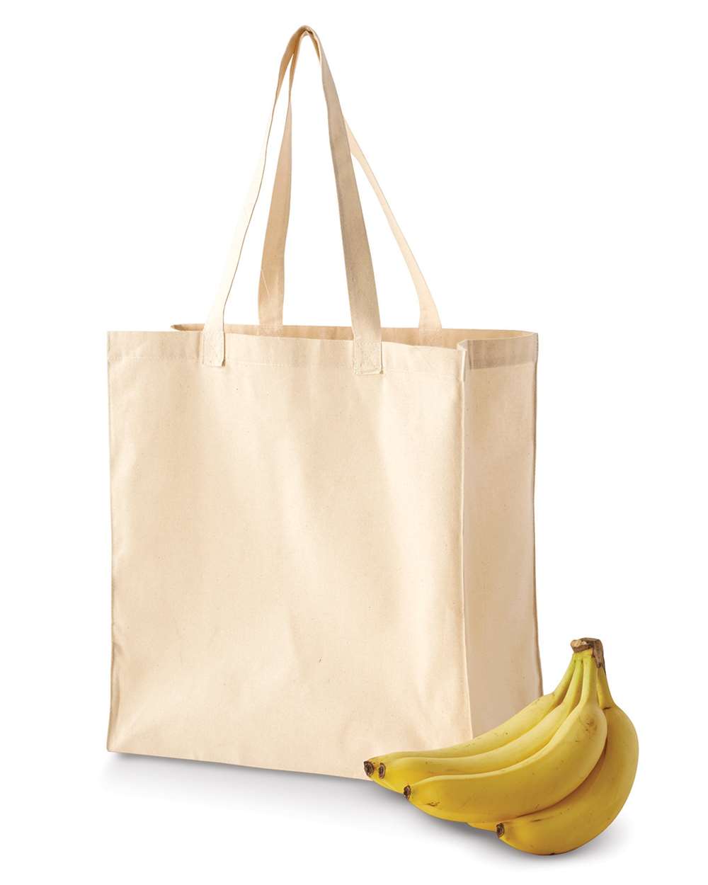Bagedge Be055 Canvas Grocery Tote - Natural