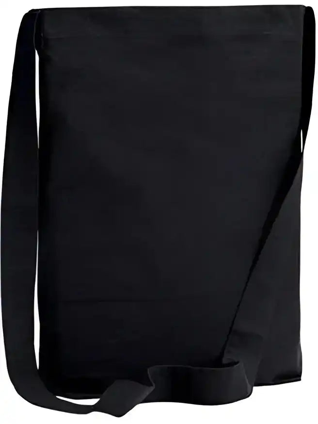 Bagedge Be056 Canvas Sling Tote - Black