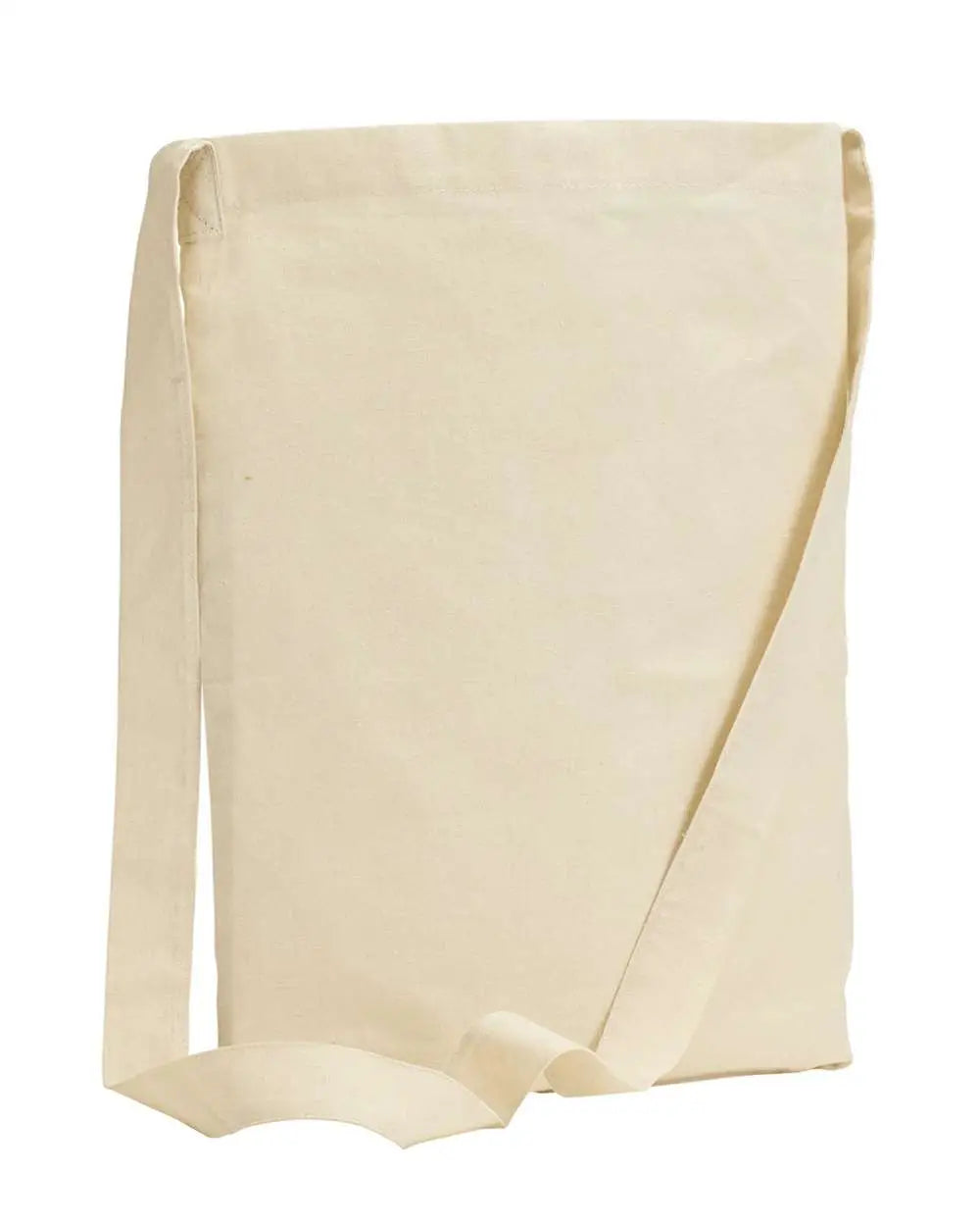 Bagedge Be056 Canvas Sling Tote - Natural - one Size Fits Most