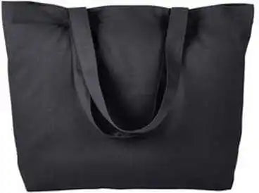 Bagedge Be102 Cotton Twill Horizontal Shopper - Black