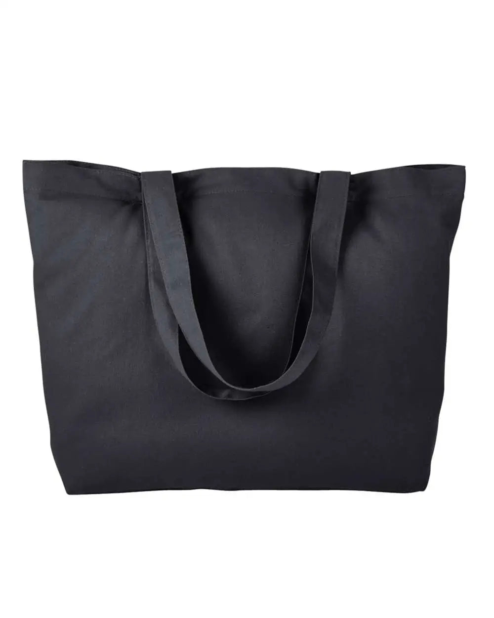 Bagedge Be102 Cotton Twill Horizontal Shopper - Black - one Size Fits Most