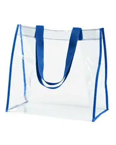 Bagedge Be252 Clear Pvc Tote - Royal