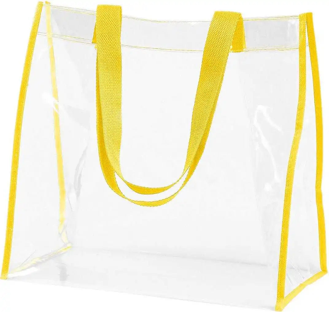 Bagedge Be252 Clear Pvc Tote - Yellow - Yellow / Os