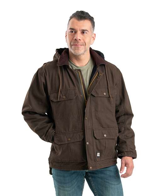 Bark Heartland Washed Duck Zip-Off Hooded Coat - JC613