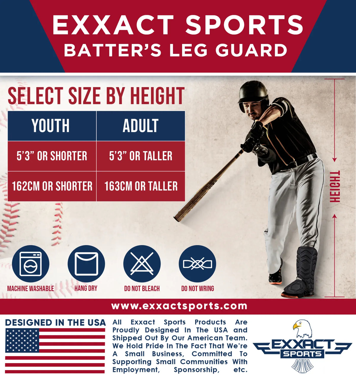 Baseball Batter’s Leg Guard with Adjustable Straps (black)