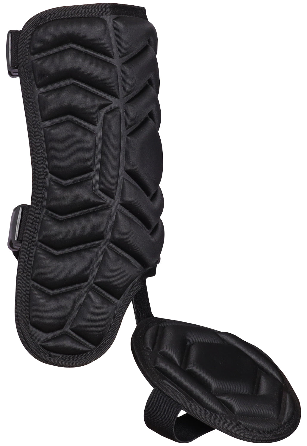 Baseball Batter’s Leg Guard with Adjustable Straps (black) - Left Handed Hitter / Youth