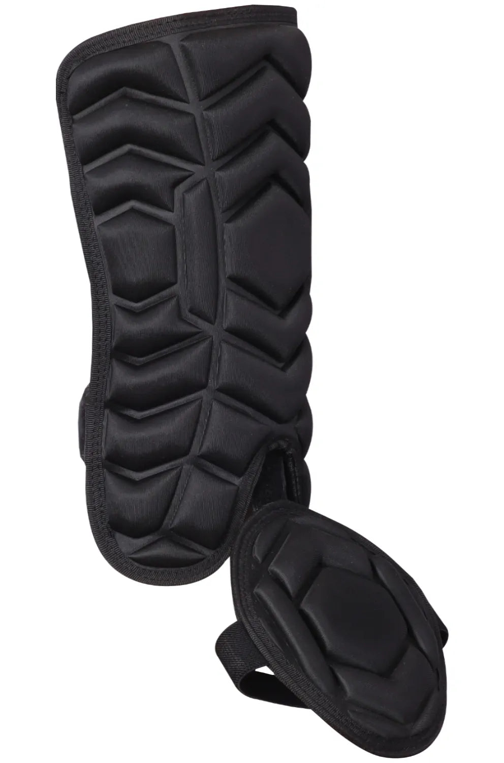 Baseball Batter’s Leg Guard with Adjustable Straps (black) - Universal (both Sidded) / Youth