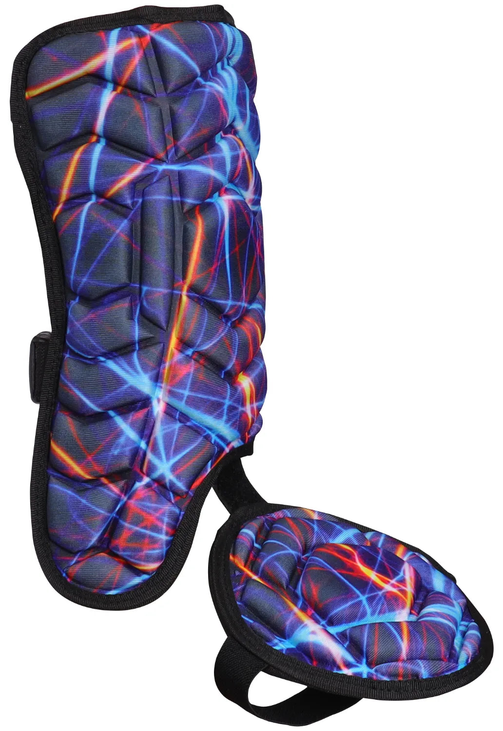 Baseball Batter’s Leg Guard with Adjustable Straps (lazer) - Left Handed Hitter / Youth