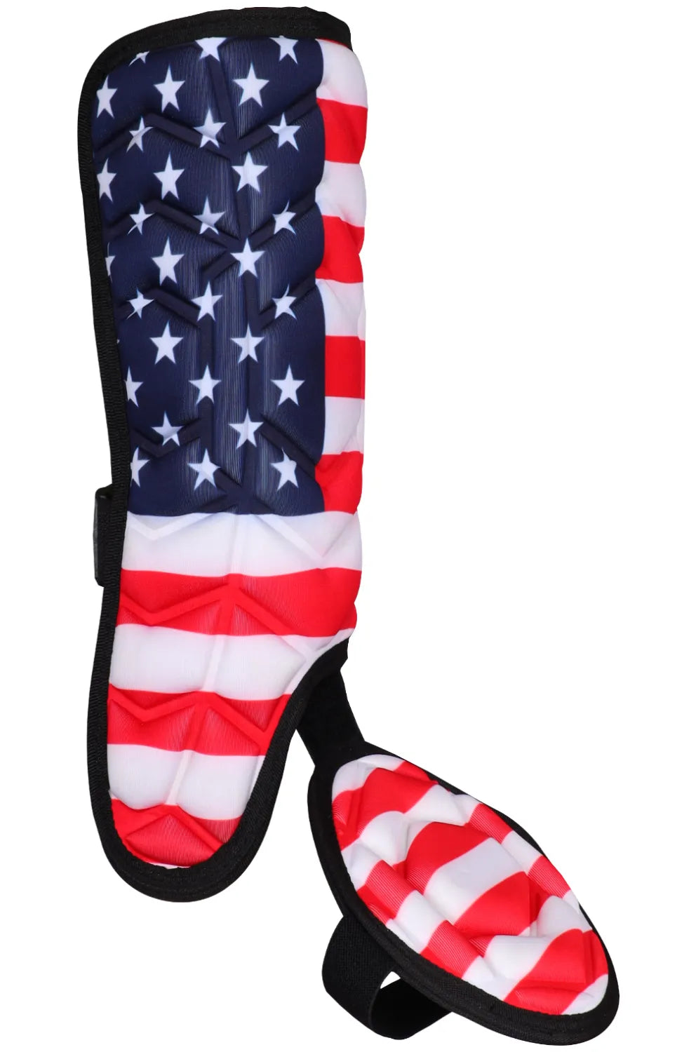 Baseball Batter’s Leg Guard with Adjustable Straps (usa Flag) - Universal (both Sidded) / Youth