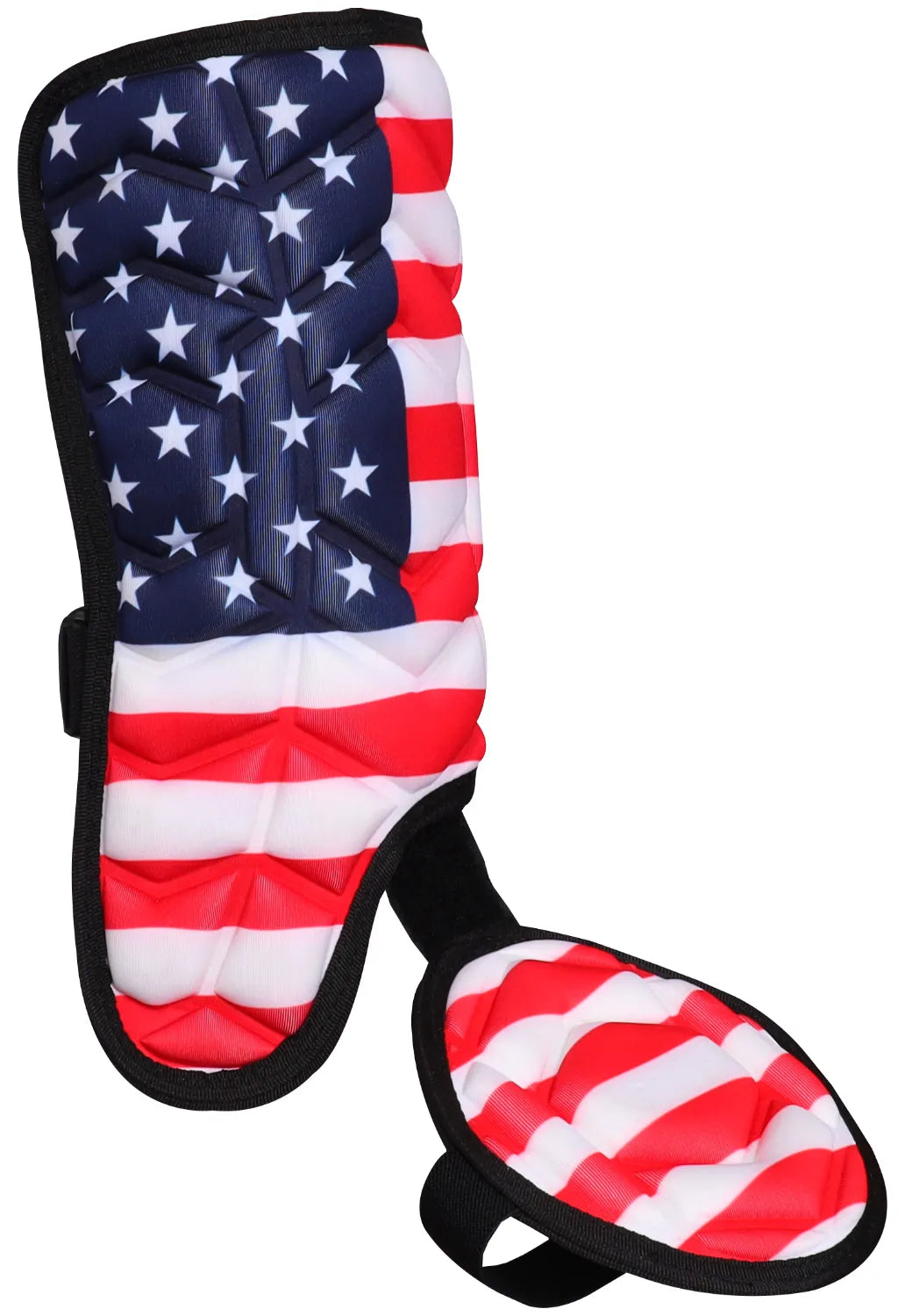 Baseball Batter’s Leg Guard with Adjustable Straps (usa Flag) - Left Handed Hitter / Youth