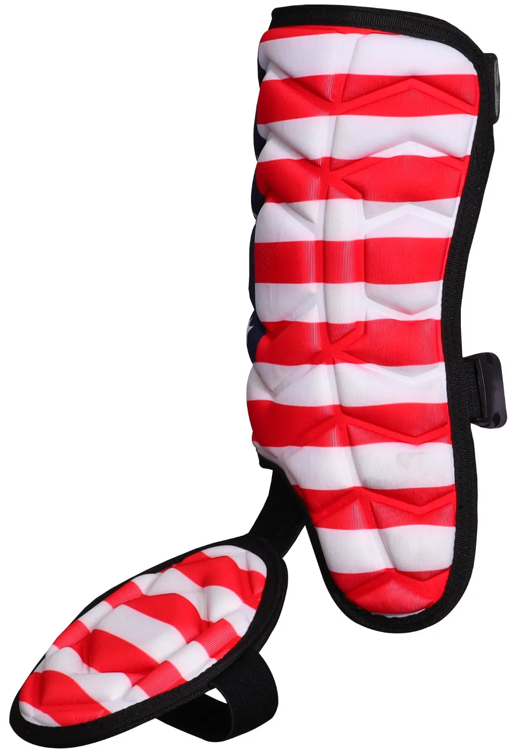 Baseball Batter’s Leg Guard with Adjustable Straps (usa Flag) - Right Handed Hitter / Youth