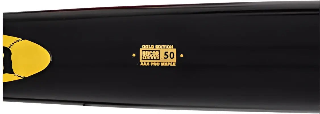 Baum Bat Maple Gold Stock Bbcor Flared Bbmfgstockpro - Black