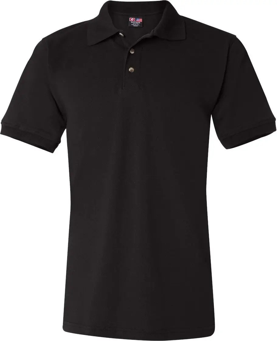 Bayside 1000 Usa-made Polo - Black - 4xl