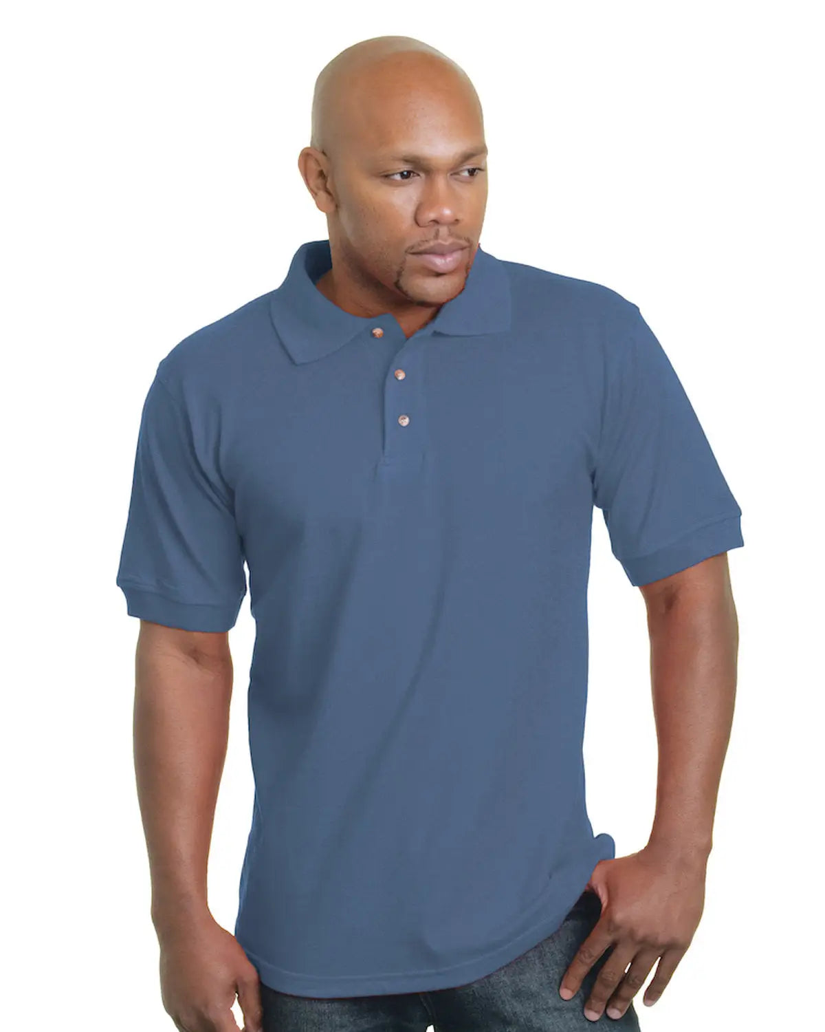 Bayside 1000 Usa-made Polo - Denim