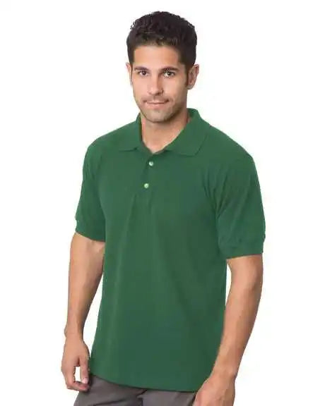 Bayside 1000 Usa-made Polo - Forest Green