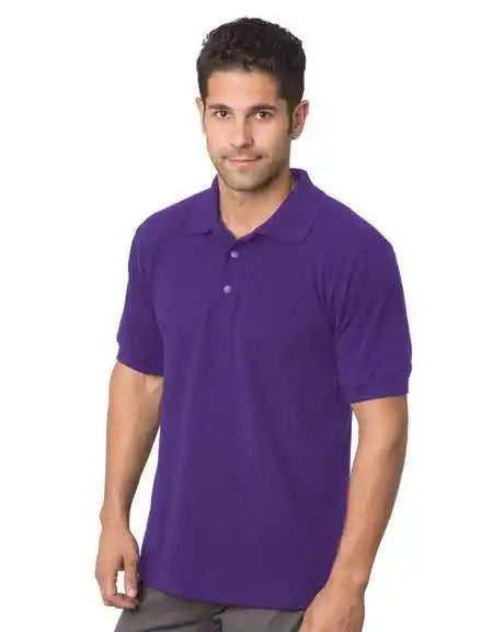 Bayside 1000 Usa-made Polo - Purple