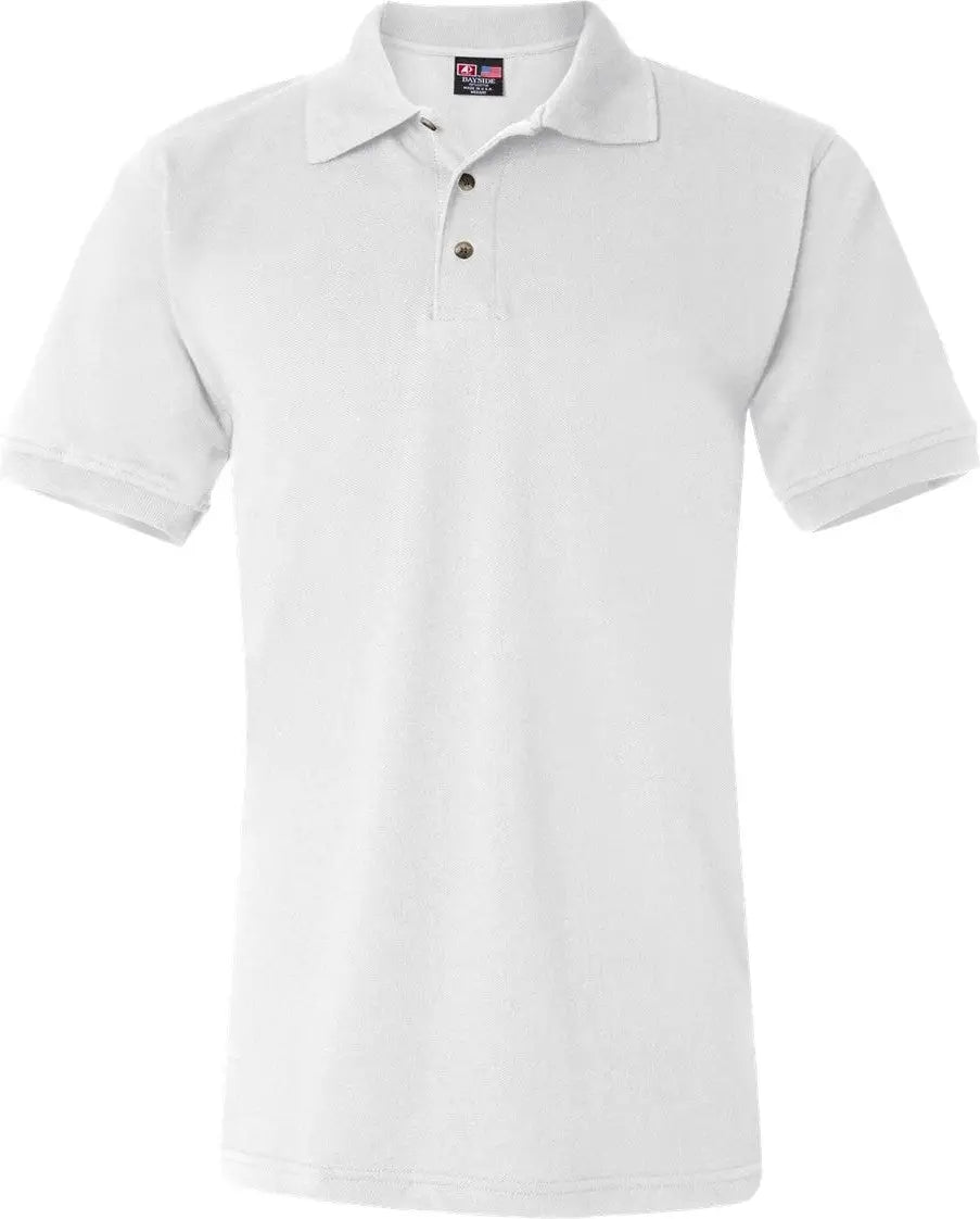Bayside 1000 Usa-made Polo - White