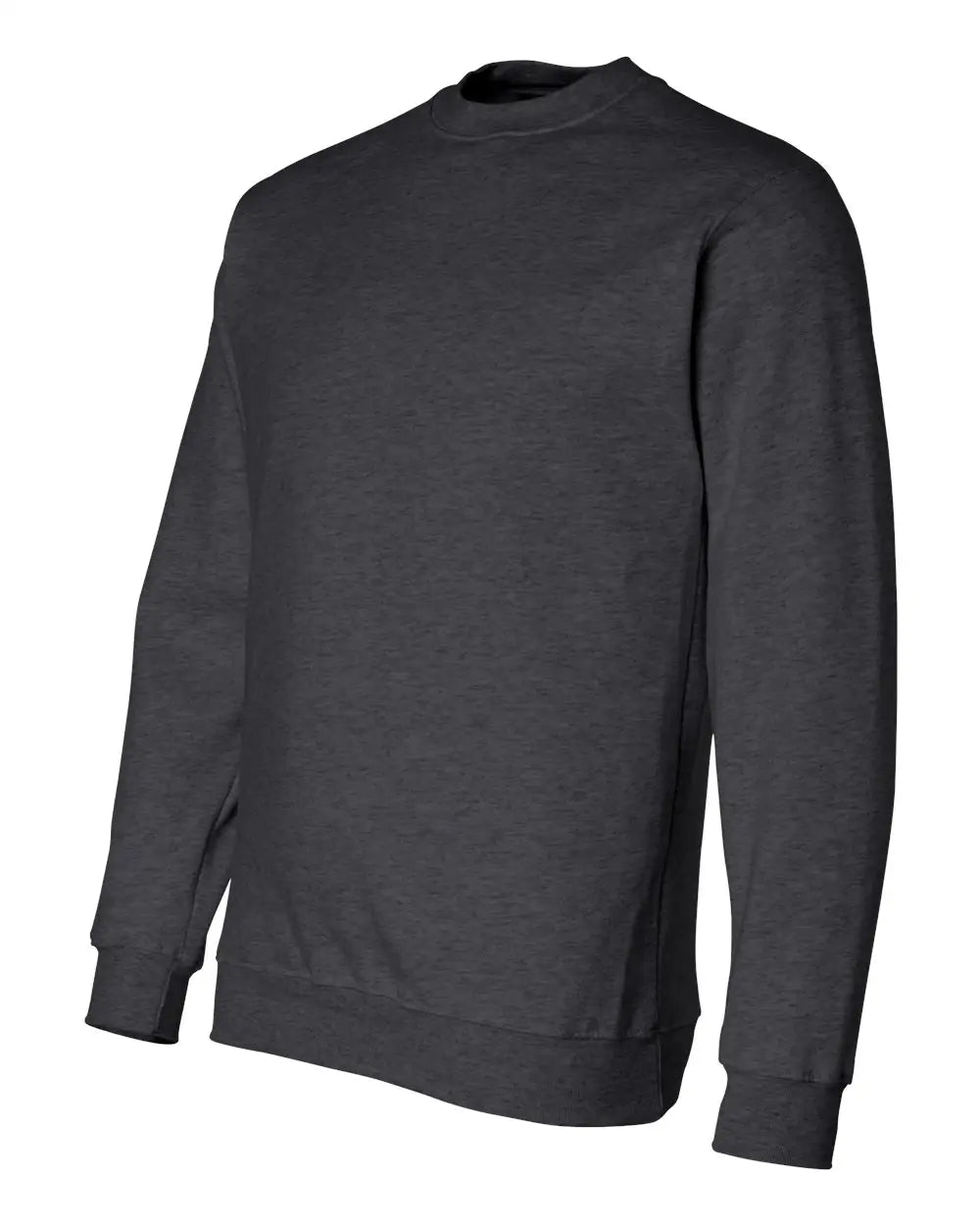 Bayside 1102 Usa-made Crewneck Sweatshirt - Charcoal Heather - Dark Gray / s