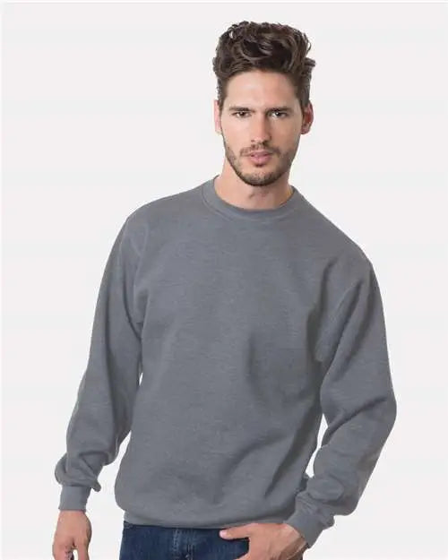 Bayside 1102 Usa-made Crewneck Sweatshirt - Charcoal