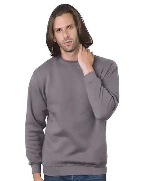 Bayside 1102 Usa-made Crewneck Sweatshirt - Charcoal