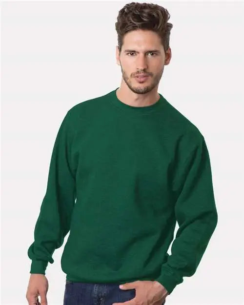 Bayside 1102 Usa-made Crewneck Sweatshirt - Hunter Green - Forest / s