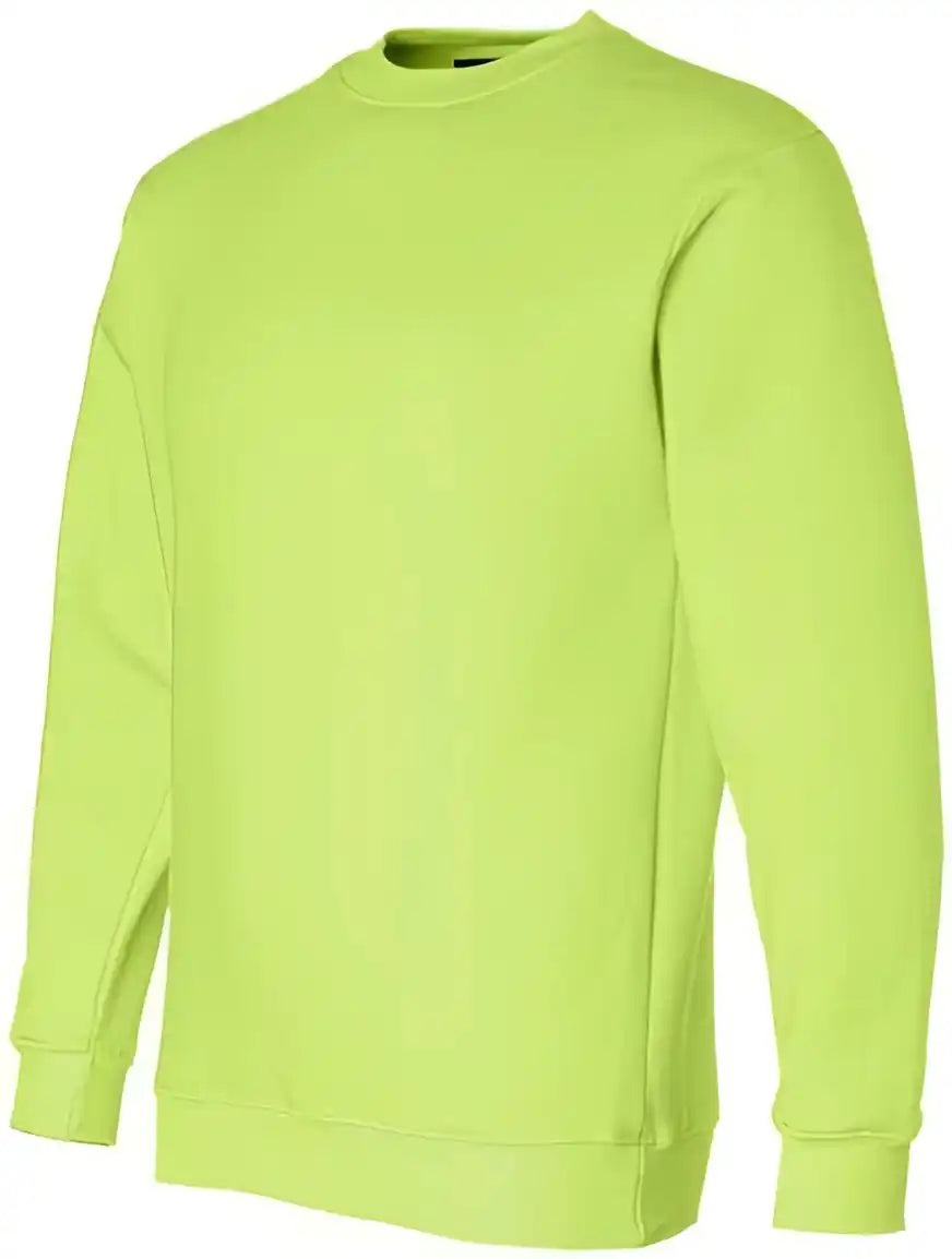Bayside 1102 Usa Made Crewneck Sweatshirt Lime Green