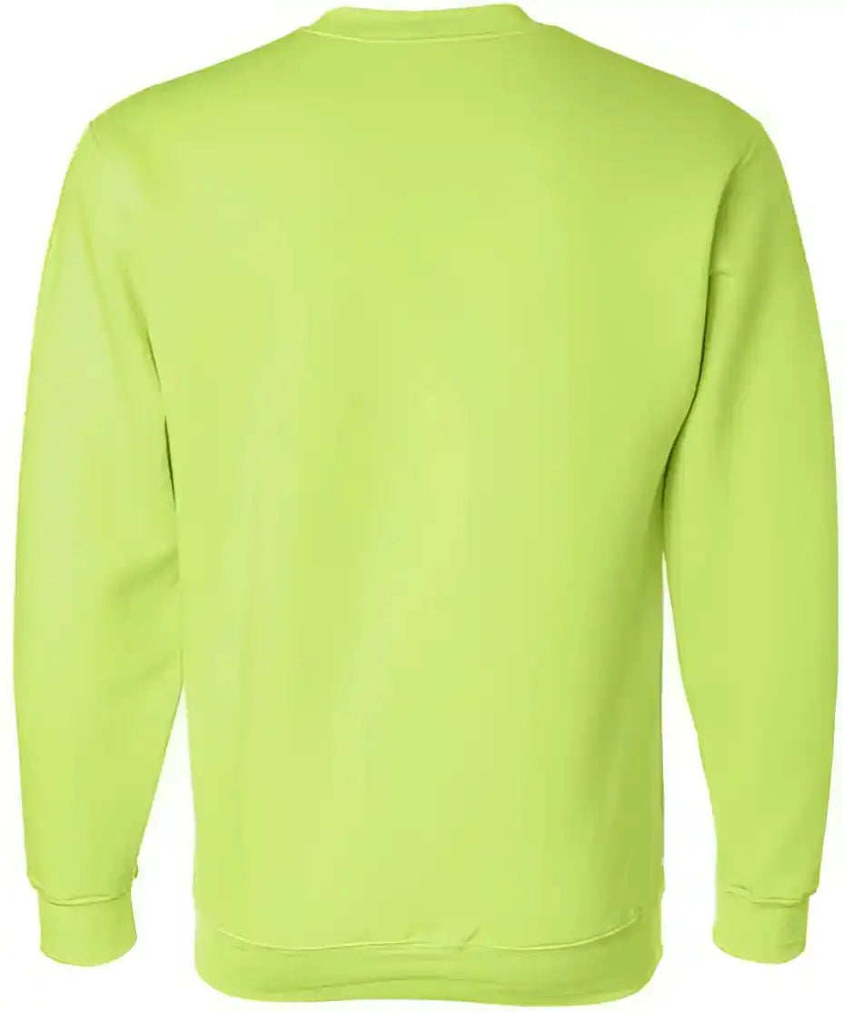 Bayside 1102 Usa Made Crewneck Sweatshirt Lime Green