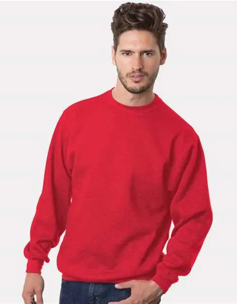 Bayside 1102 Usa-made Crewneck Sweatshirt - Red - s