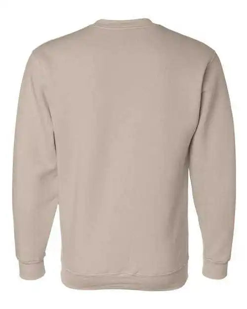 Bayside 1102 Usa Made Crewneck Sweatshirt Sand