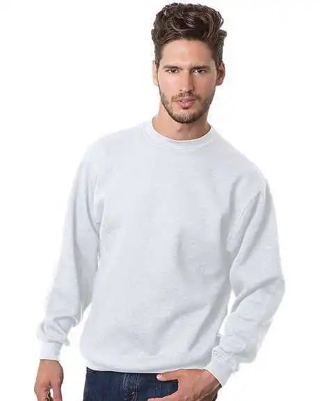 Bayside 1102 Usa-made Crewneck Sweatshirt - White