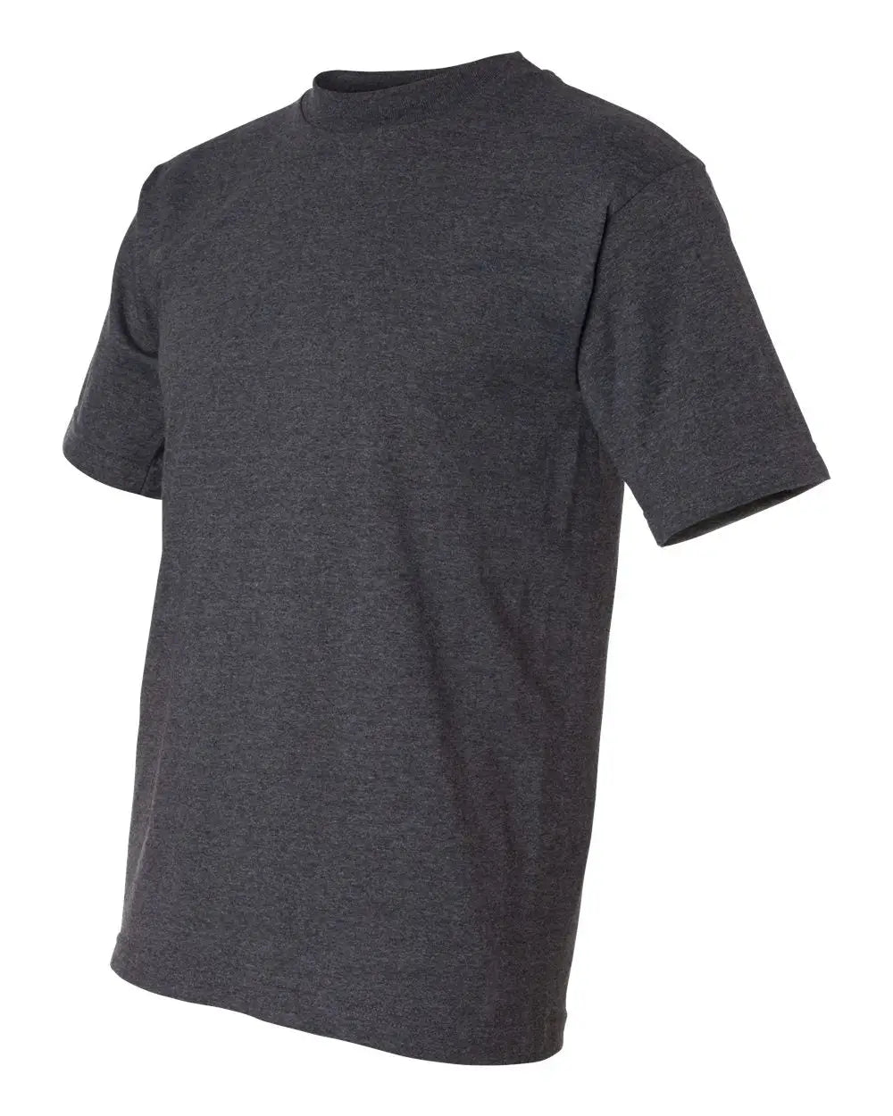 Bayside 1701 Usa-made 50/50 T-shirt - Charcoal Heather - Dark Gray / s