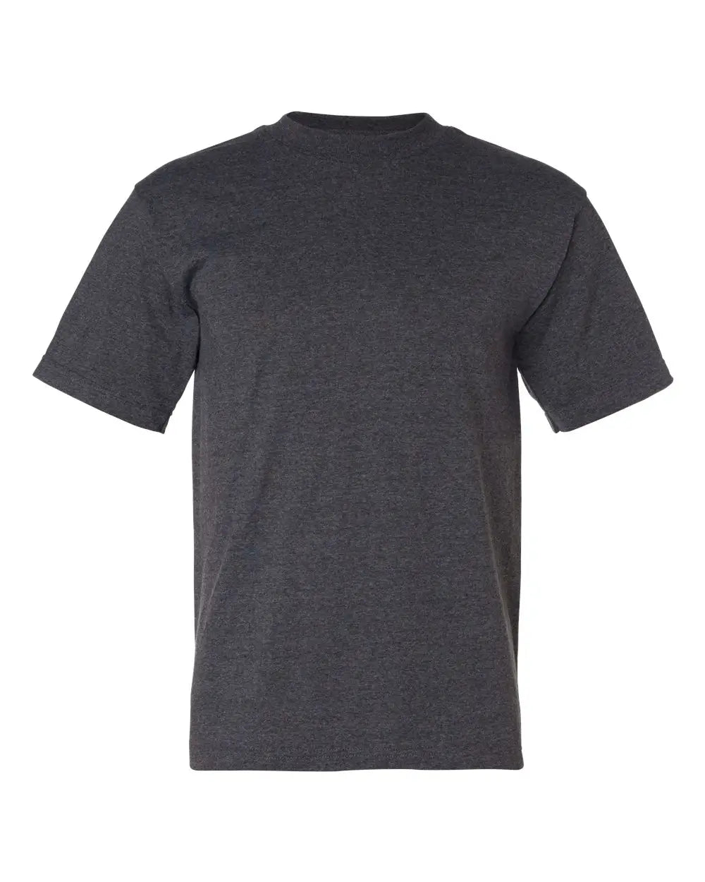 Bayside 1701 Usa-made 50/50 T-shirt - Charcoal Heather - Dark Gray / s