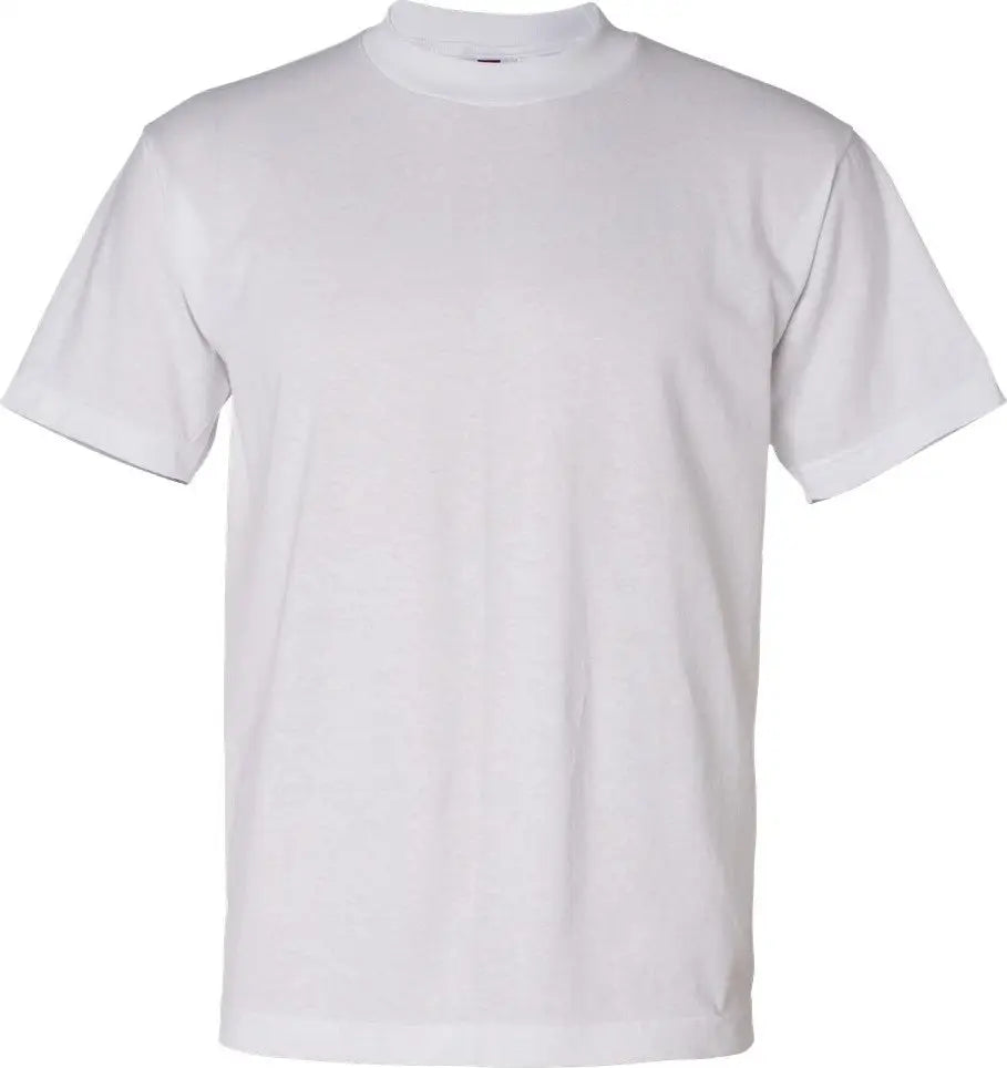 Bayside 1701 Usa-made 50/50 T-shirt - White