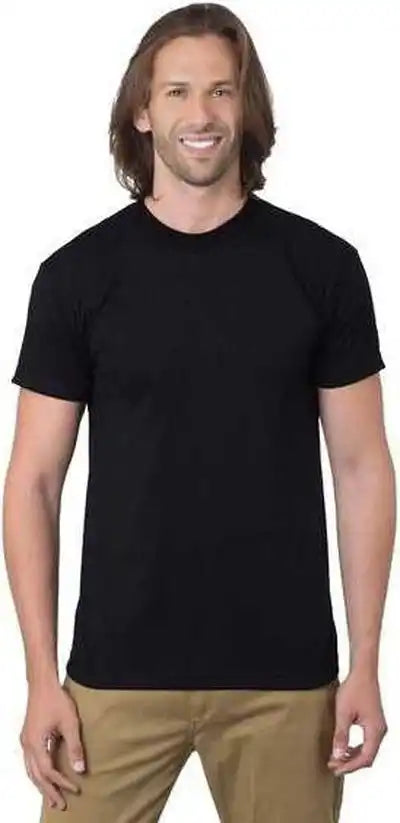 Bayside 1701 Usa Made 50 Short Sleeve t Shirt Black