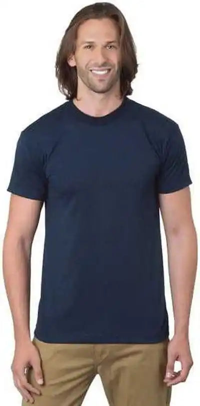 Bayside 1701 Usa Made 50 Short Sleeve t Shirt Navy