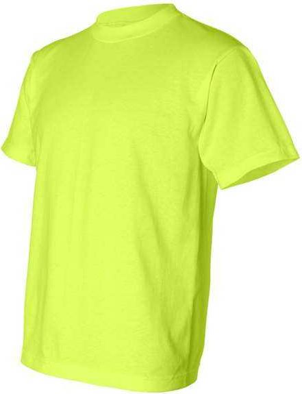 Bayside 1701 Usa-made 50 Short Sleeve T-shirt - Safety Green